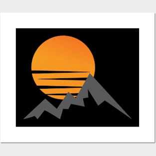 A Scenic Sunrise from the mountains Posters and Art